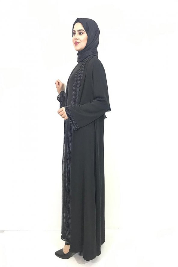 GAZZELLA İÇLİ DIŞLI ABAYA TAKIM 140 CM - 2