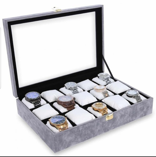 15li Saat Organizeri Gri - Resim 2