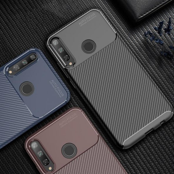 Huawei P40 Lite E Elde Kaymayan Kamera Korumalı Silikon Kılıf - 2