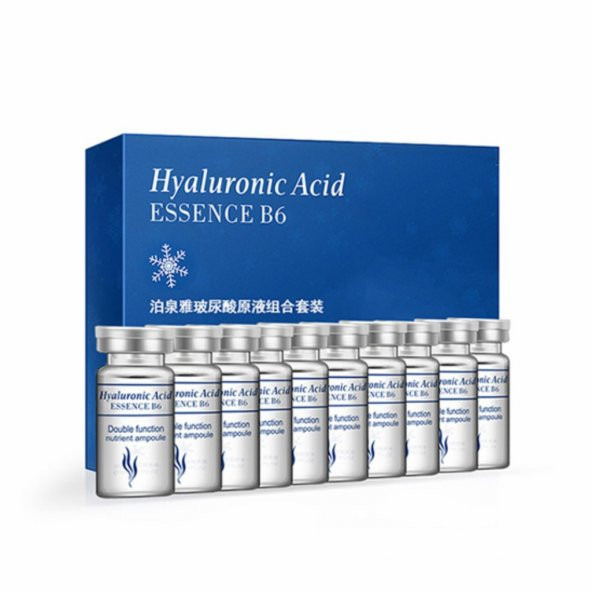 10 Adet X 5ml Essence B6 Vitamin Dermapen Hyaluronik Asit Ampül Serum Seti - 1