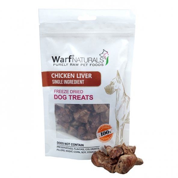 Warfnaturals Freeze Dry Köpek Ödülü Tavuk Ciğer 40 gr