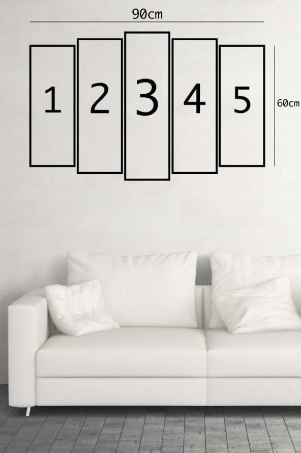 MDF 5 Parça 90x60 Ahşap Tablo Tablo Deadpool - 7