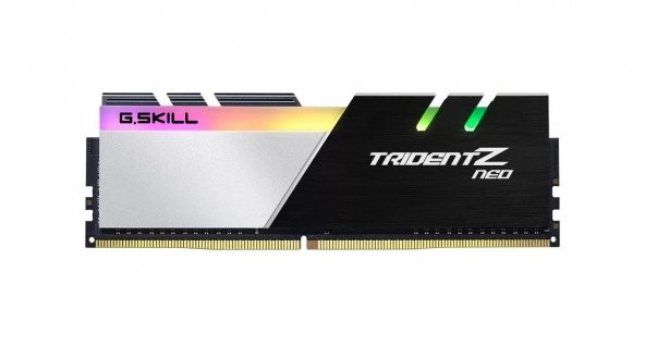 GSKILL Trident Z Neo RGB 32GB (2x16) DDR4 3200Mhz CL16 AMD Ryzen Uyumlu (F4-3200C16D-32GTZN)