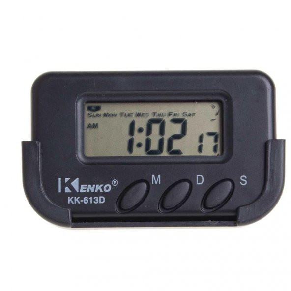 ETRD Mini Dijital Saat - Araç Saati Öğrenci Ders Alarm Kronometreli Mini Kenko