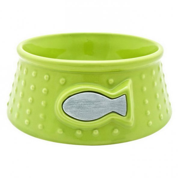 Catit Seramik Mama Kabı 350 ml Yeşil - 1