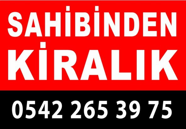 Kırmızı-Siyah Kiralık-Satılık Afişi