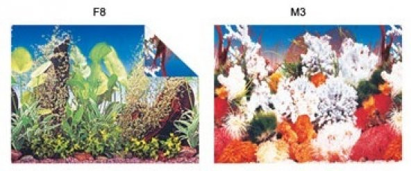 Kw Zone Plastik Poster 40 cm 15 mAkvaryum Arka Posteri - 2
