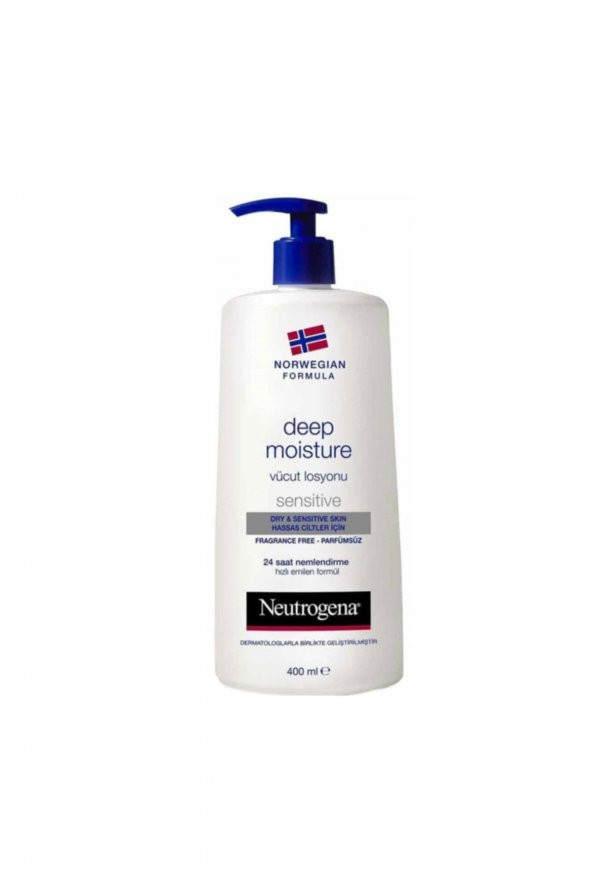 Neutrogena Deep Parfümsüz Hassas Cilt Vücut Losyonu 400 ml