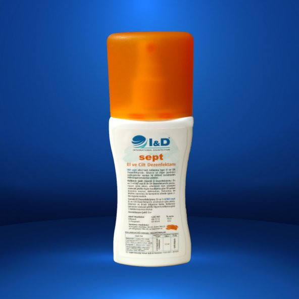 I&D SEPT Alkol Bazlı Spray El ve Cilt Dezenfektanı - 100 ml