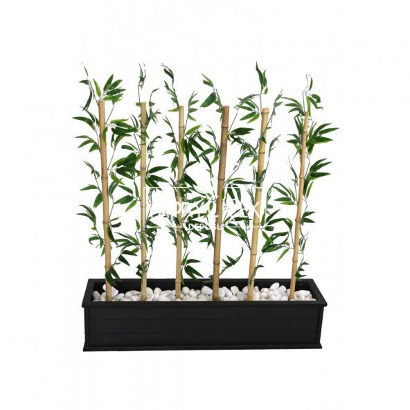 Yapay Bambu Seperatör 6 Adet Bambu Çubuklu (20x100x120 cm) - 2