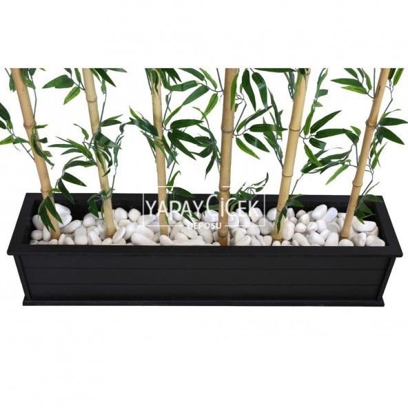 Yapay Bambu Seperatör 6 Adet Bambu Çubuklu (20x100x120 cm) - 3