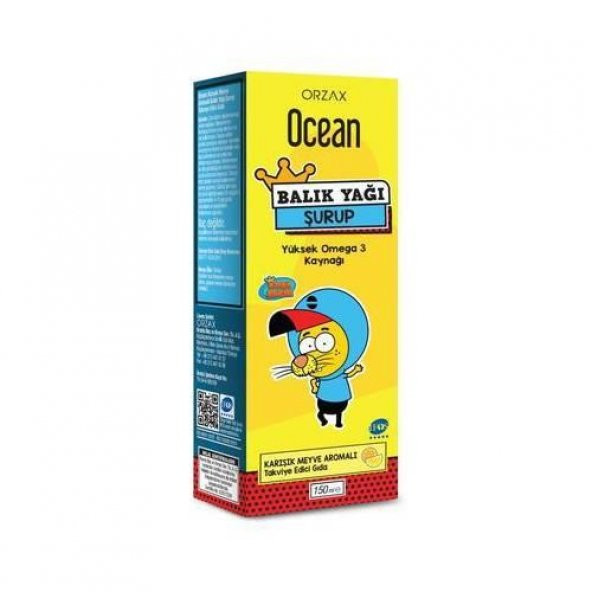 Ocean Balık Yağı Şurubu Kral Şakir Karışık Tuttı Fruttı Skt:01/23 Skt:01/23