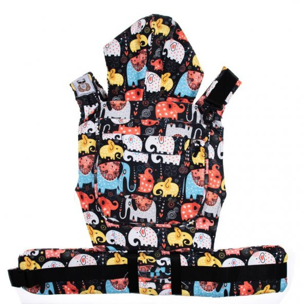 Bebebebek Sevimli Fil Portbebe Kanguru Seti - 7