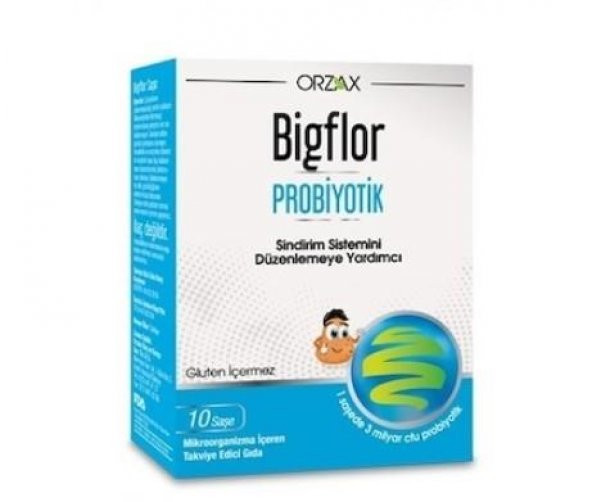 Orzax Bigflor Probiyotik Sindirim İçin 10 Şase Skt:03/21