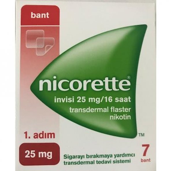 Sigara Bırakmak İçin Nikotin Bandı No:1 7Adet Bant Skt:06/23