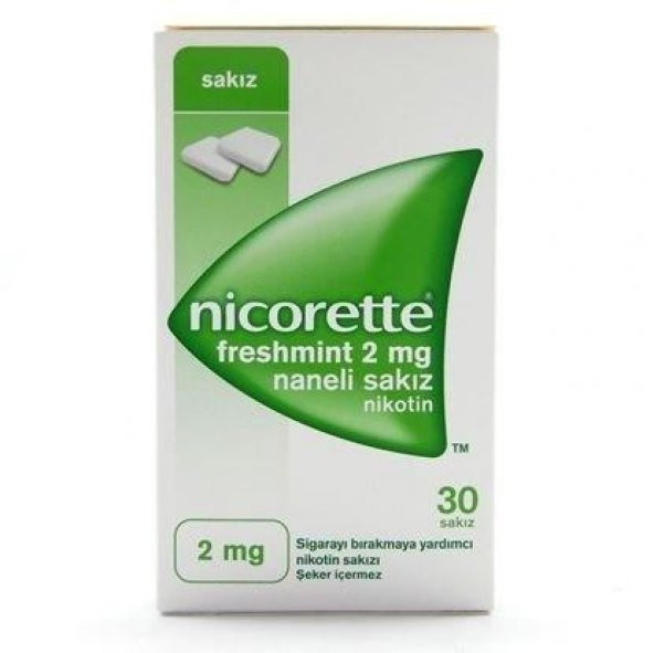 Nikotin Sakızı Naneli 2Mg 30Lu Skt:03/23