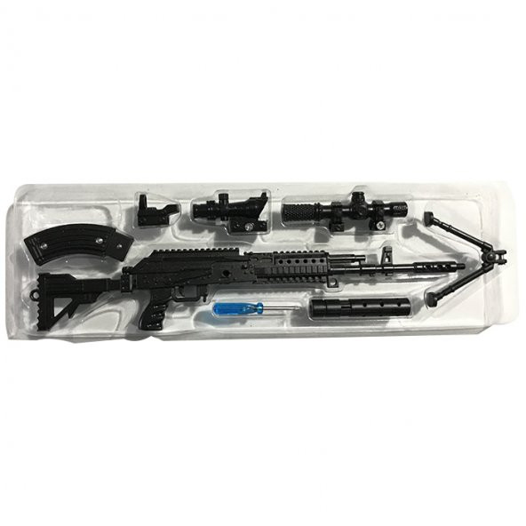 M762 Black 25cm Metal Sök-Tak Model Silah - 3