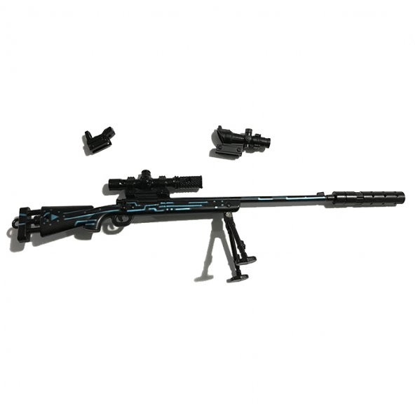 M24 Dark Blue 25cm Metal Sök-Tak Model Silah