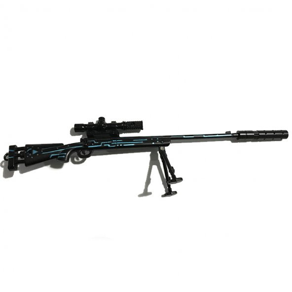 M24 Dark Blue 25cm Metal Sök-Tak Model Silah - 3