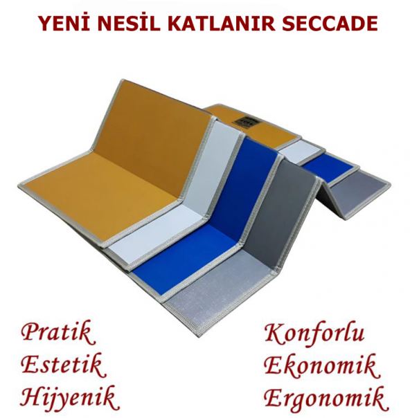Pratik Katlanabilir Tek Kişilik Seccade - İç ve Dış Mekan Seccade
