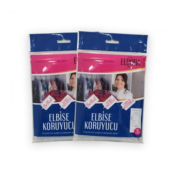 TAKIM ELBİSE KORUMA KILIFI 60x160 (2 PAKET)