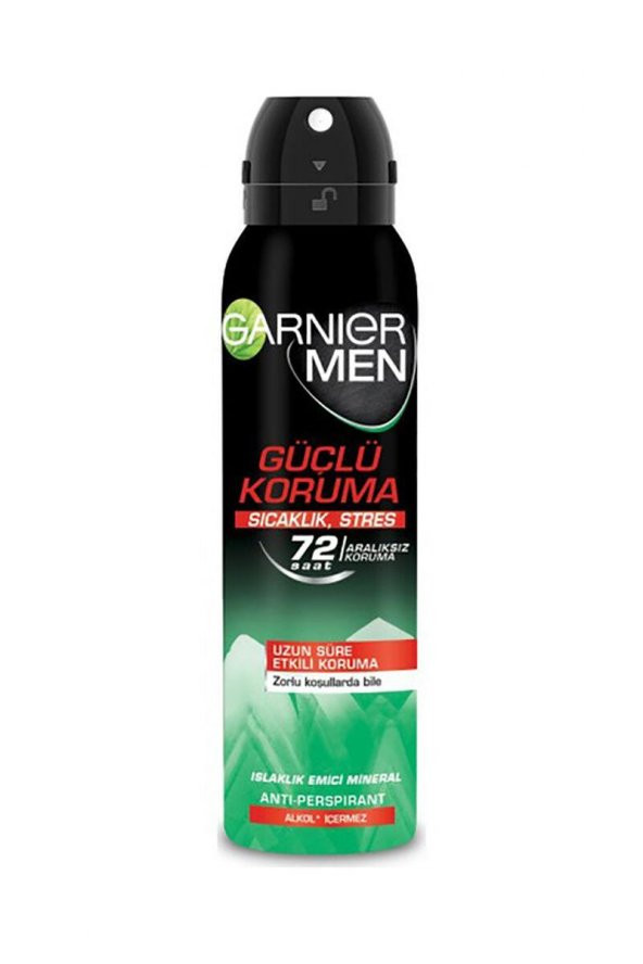 Garnıer Men Deodorant 150ml Güçlü Koruma Sıcaklık,Stres