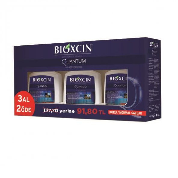 Bioxcin Quantum Şampuan 3 Al 2 Öde (Kuru-Normal Saçlar)