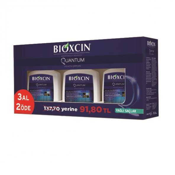 Bioxcin Quantum Şampuan 3 Al 2 Öde (Yağlı Saçlar)