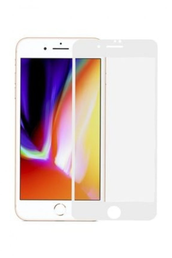 Iphone 7-8  White  Kırılmaz Ekran Koruyucu 9H