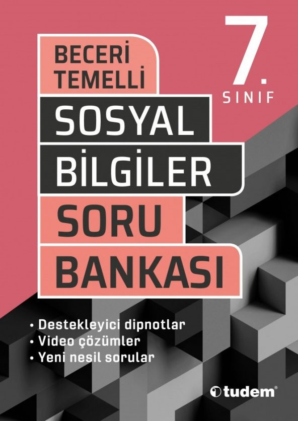 TUDEM 7.SINIF SOSYAL BİLGİLER BECERİ TEMELLİ SORU BANKASI-2020 ürün görseli 1