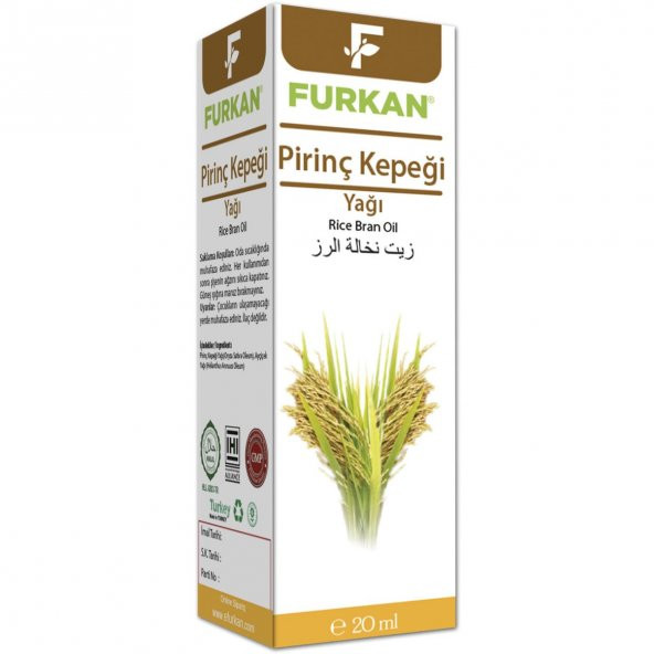 Furkan Pirinç Kepeği Yağı - 20 CC