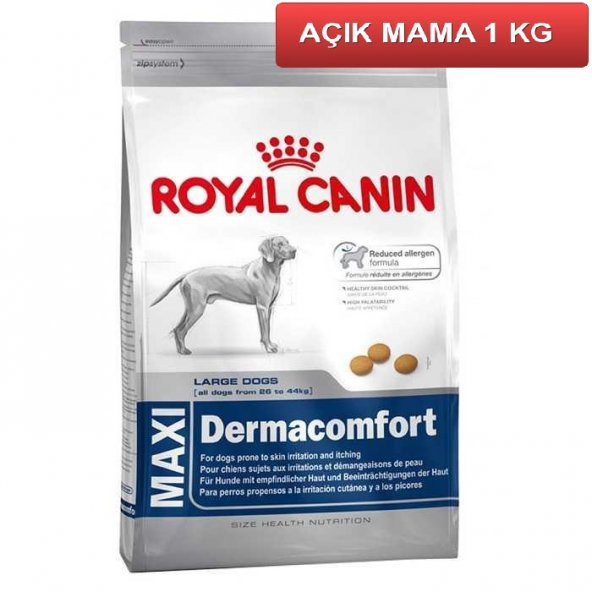 Royal Canin Maxi Large Dogs Dermacomfort 1 Kg AÇIK