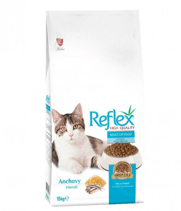 Reflex Adult Cat Food Hamsili Kedi Maması 15 Kg