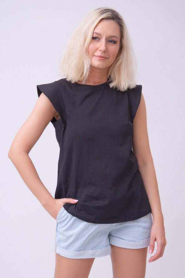 HerTon Bisiklet Yaka Yarasa Kol Tişört 138-0002 - 2