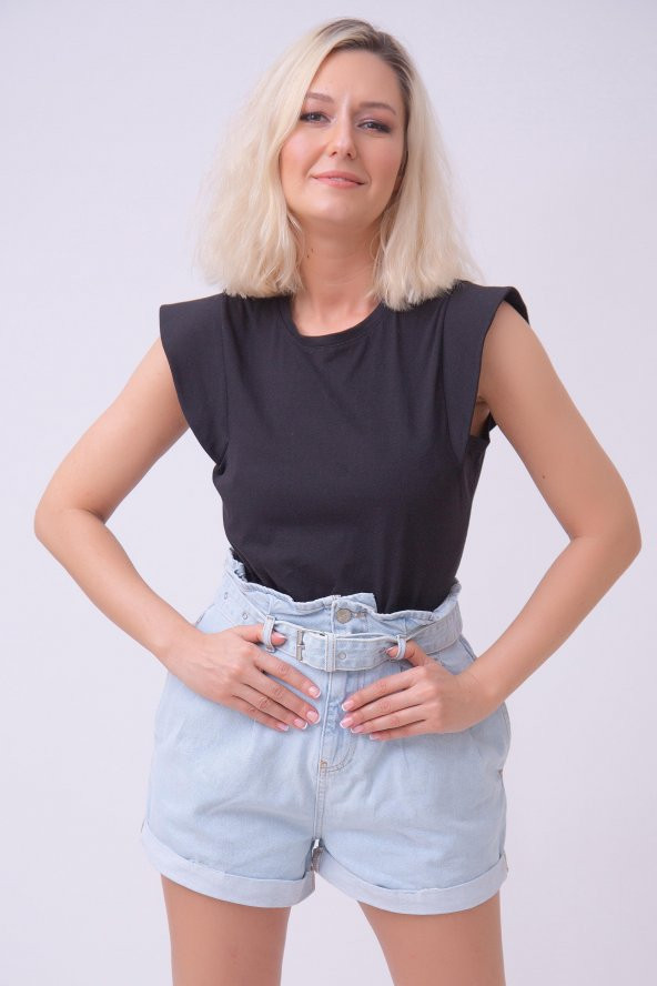 HerTon Bisiklet Yaka Yarasa Kol Tişört 138-0002 - 4