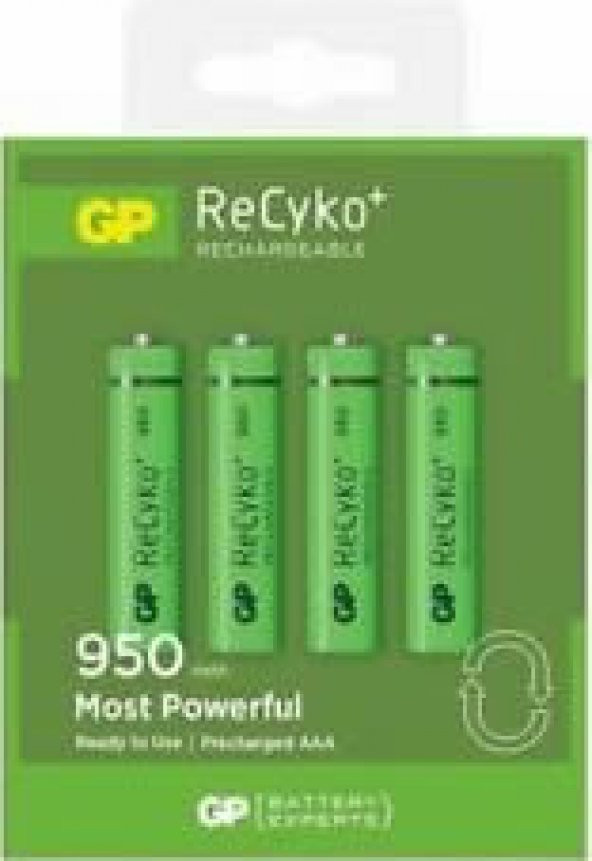 Gp 1000 Mah 4Lu Şarj Edilebilir İnce Kalem Pil