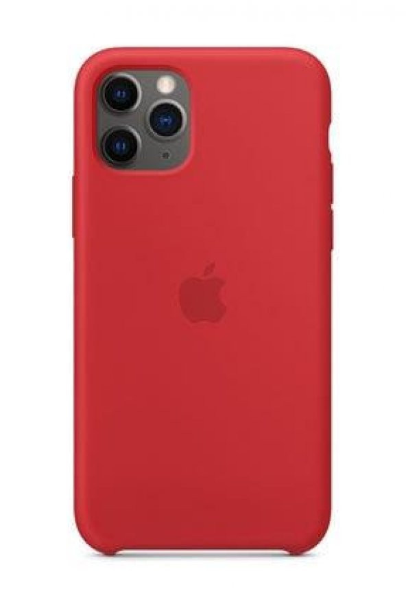 Mobitell İphone 11 Pro Kırmızı Silikon Arka Kapak Kılıf