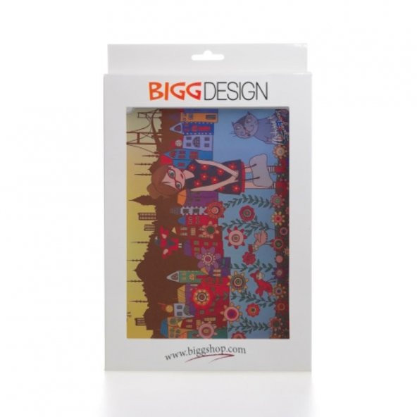 Biggdesign iPad Beyaz Kapak Çiçekli Kız - 3
