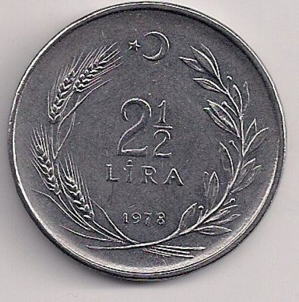 TC. 2,5 Lira 1978-düz (mp0512)