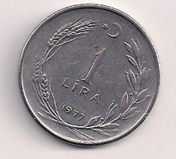 TC. 1 Lira 1977-Düz (mp0507)