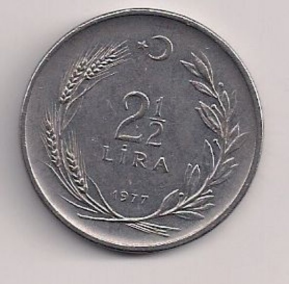 TC. 2,5 Lira 1977-Düz (mp0484)