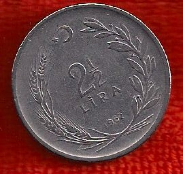 TC. 2,5 Lira 1962-Ters (mp0395)