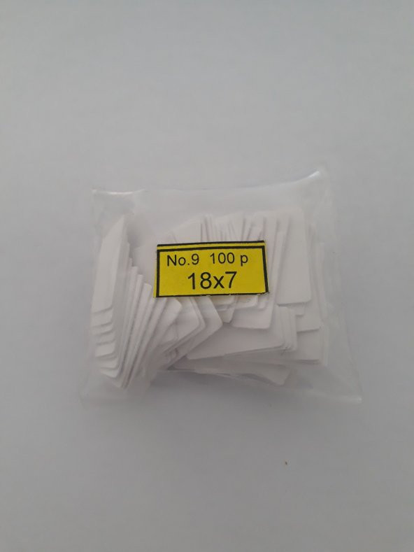 Entomolojik Özel Böcek Etiketi No:9 (18x7mm) 100adet/pkt - 1