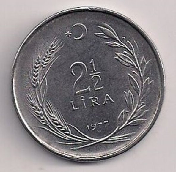 TC. 2,5 Lira 1977-Ters (mp0480)