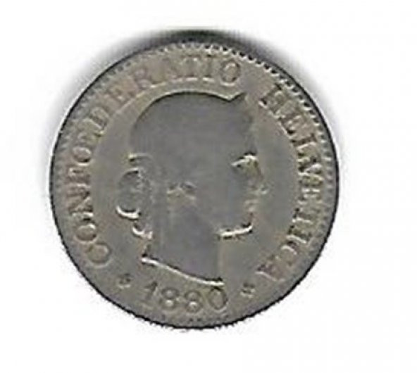 İsviçre 10 Rappen 1880 (mp0464)