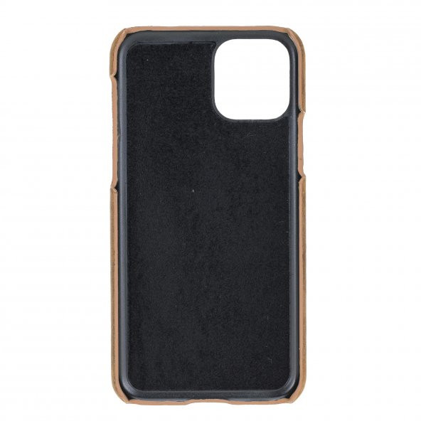 Burkley Ultimate Jacket Deri Telefon Kılıfı iPhone 11 Pro G2 Kahverengi - 3