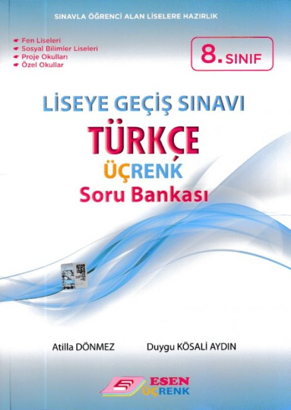 Esen Üçrenk 8. Sınıf LGS Türkçe Soru Bankası Yeni