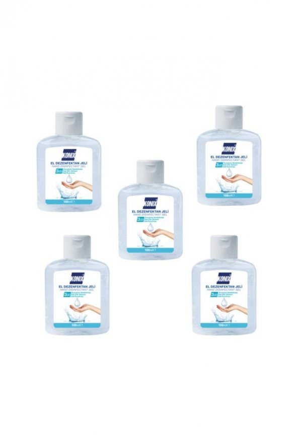 konix El-cilt Dezenfekte Jeli 100 Ml 5 adet