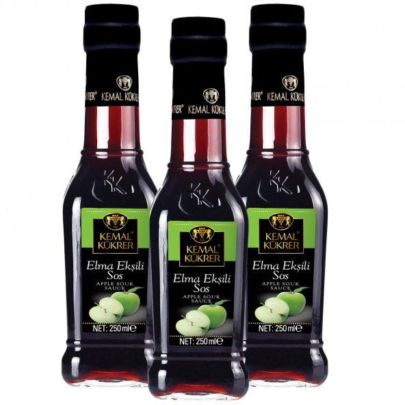 Kemal Kükrer Elma Ekşili Sos 250 Ml 3Lü Paket