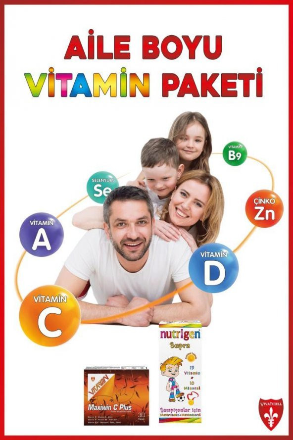 Vitawin Aile Boyu Vitamin Paketi (Vitawin Maxiwin C Plus + Nutrigen Supra)